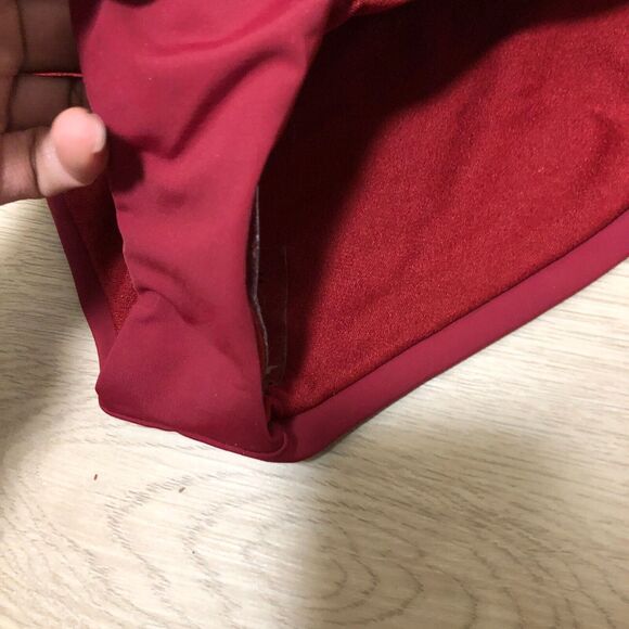 becca swimwear large bottoms l red dark Knitted Sides New da - Picture 8 of 8